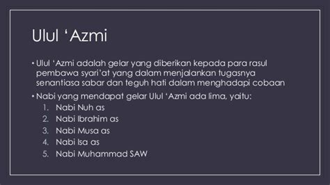 Sebenarnya nabi dan rasul di dalam agama islam memang jumlahnya sangat banyak, tetapi yang harus diketahui hanya 25. Nama 5 Nabi Dan Rasul Yang Mendapat Gelar Ulul Azmi ...