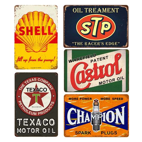 Buy Vintage Auto Motorcycle Oil Oline Metal Tin Signs Retro Garage