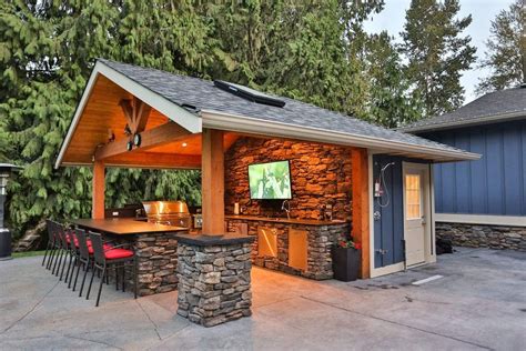 Image Result For Covered Outdoor Kitchen And Bar Outdoor Kitchen