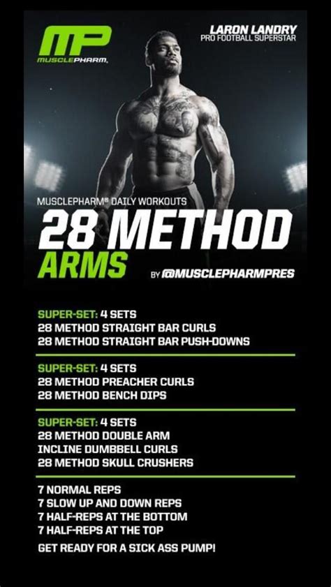 View Laron Landry Arm Workout Muscle Pharm  Arm And Chest Workout