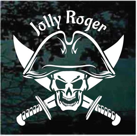 Jolly Roger Pirates Car Decals And Stickers Decal Junky
