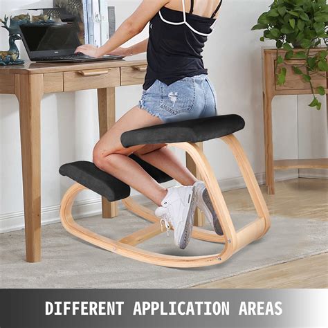 Vevor Ergonomic Kneeling Chair Heavy Duty Better Posture Kneeling Stool Office Chair Home For