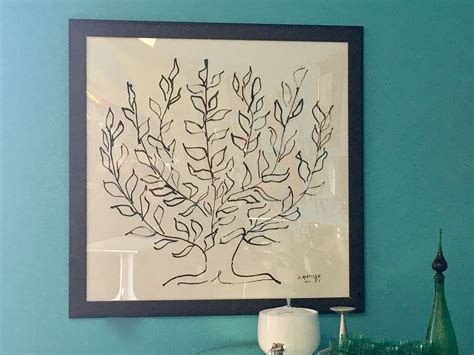 It is architectural in scale, symmetrical in structure. Henri Matisse Art 48" Square $150 Kim's Hunt Mid Century ...