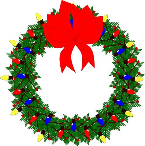 Holly Wreath Svg File Christmas Laurel Frame Png Clip