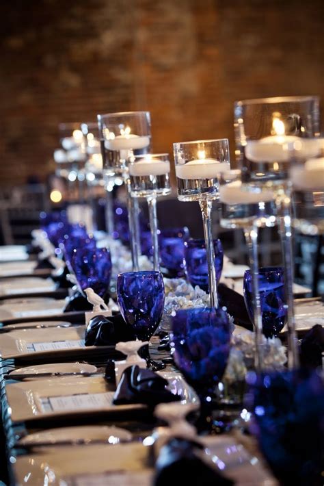 Beautiful Navy Blue Wedding Decorations To Inspire You Table Settings
