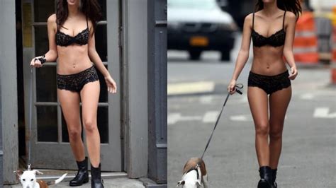 Watch Emily Ratajkowski Walk Her Dog In Skimpy Lingerie For Traffic