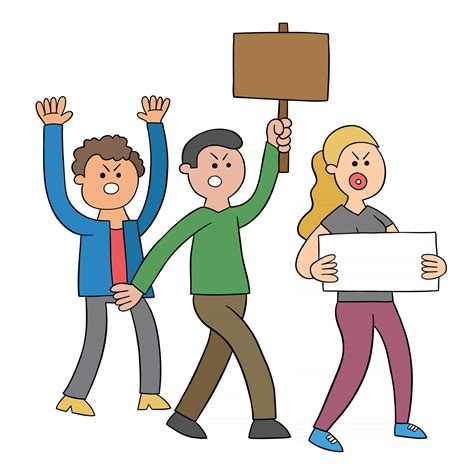 Crowd Of Angry People Clipart