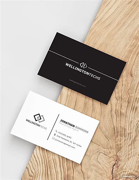 Blank Business Card Template Download In Word Illustrator Psd