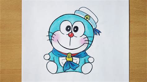 How To Draw Doraemon Step By Step For Kids Very Easy Youtube