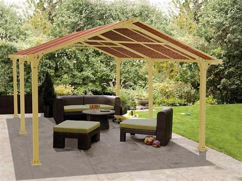 Although most gazebos utilise timber for decking and structural support, we will be happy to advise you on other materials. Gazebo-Kits-For-Sale-Home-Depot - Garden Landscape