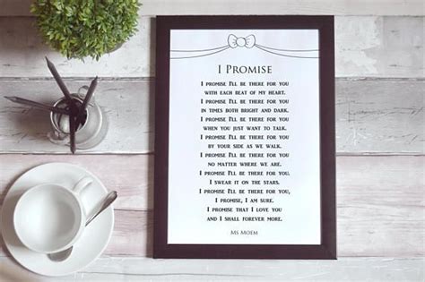 Promise Wedding Poem Printable By Ms Moem Wedding Poems Our Wedding