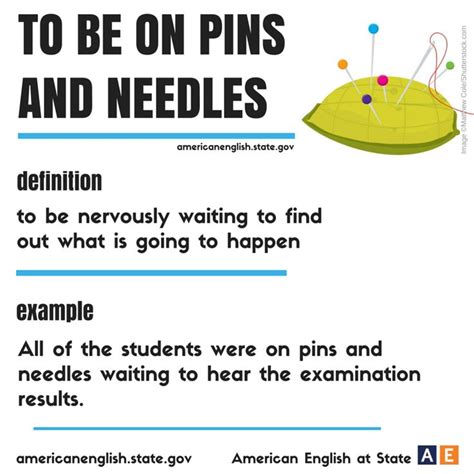 Expression To Be On Pins And Needles English Pronunciation Learning