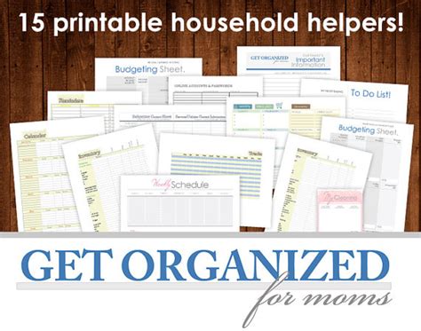 Organized Mom Printables