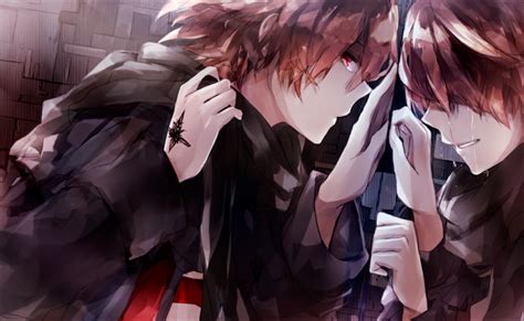 Wallpaper Guilty Crown Mirror Reflection Crying Male Anime Boys Scarf Sad 1303x800