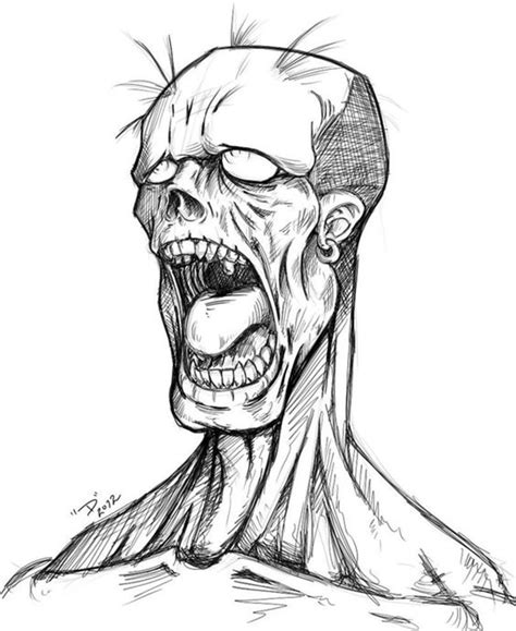 40 Insanely Cool Zombie Drawings And Sketches Bored Art