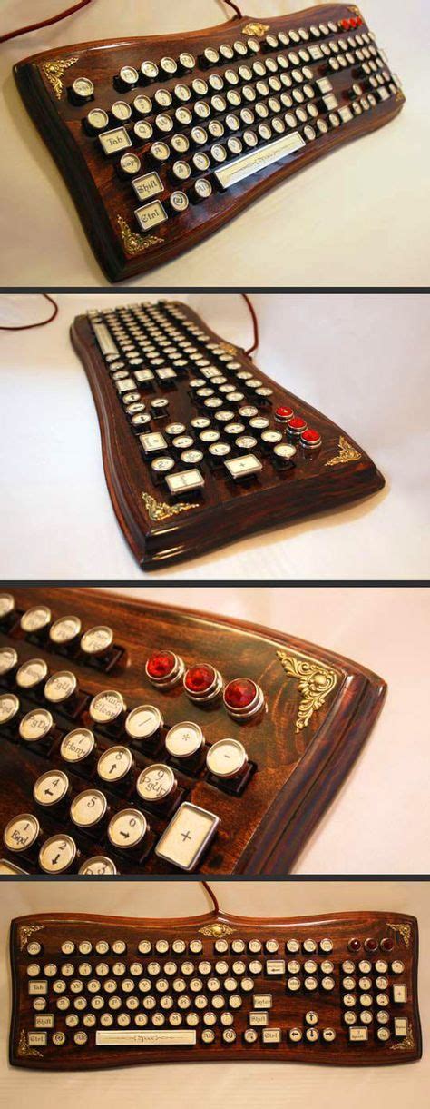 Elegant Wooden Steampunk Keyboard 10 Unique And Cool Computer
