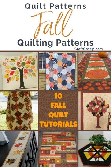 10 Fall Quilt Tutorials And Ideas Quilting