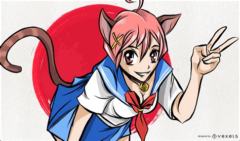Zero Two Anime Cat Girl
