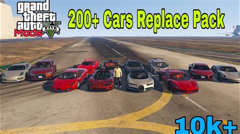 How To Install 200 Car Replace Pack 2022 Gta 5 Mods Youtube