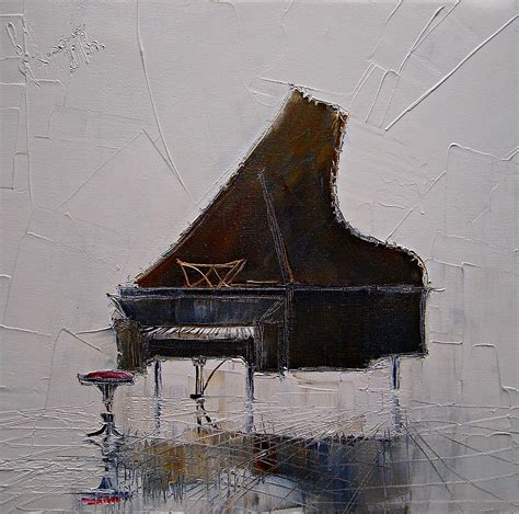 The piano is one of the most critical instruments in music. Piano Painting by Justyna Kopania