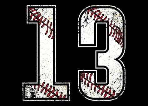 13 Baseball Jersey 13 Poster By Swayshirt Displate