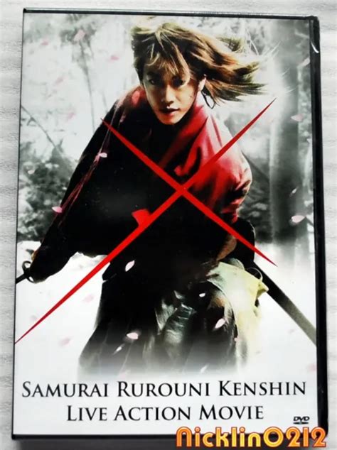 Rurouni Kenshin Samurai X Live Action Movie Dvd English Subtitle Usa