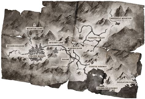 A clear example of this can be found in the map of the long dark. Map | The Long Dark Wiki | FANDOM powered by Wikia