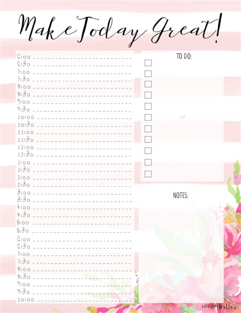 Digital planners for ipad or android tablet. 4 Free Printable Floral Daily & Weekly Planner Pages ...