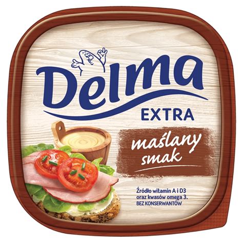 30 G Masła Ile To łyżek - Delma Extra Margaryna o smaku masła 450 g - DelikatesyDwojka