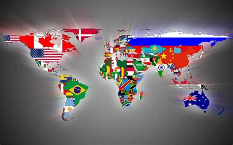 Flags Maps World Map Continent Continents Hd Wallpaper Pxfuel