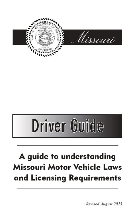 Mo Drivers Handbook Online 2024 Dmv Test Pro
