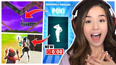 my poki emote is everywhere and i m freaking out pokimane fortnite dance twitch nude videos