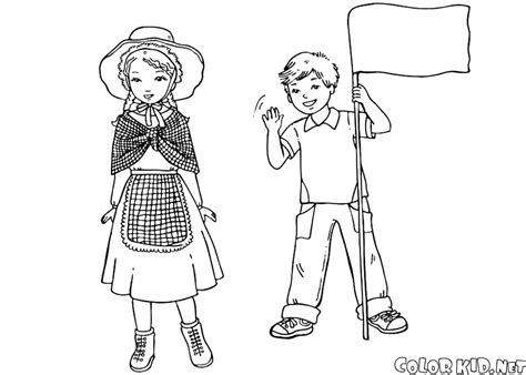 Coloriage  Enfants anglais