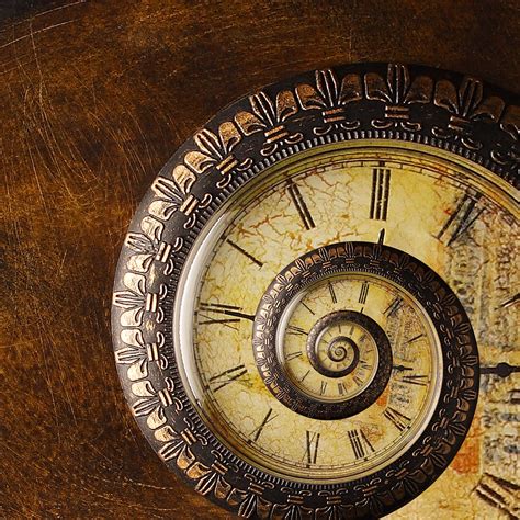 Antique Time Spiral Escherdroste Of An Antiqued Clock Fac Flickr