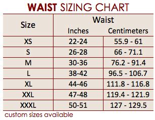 Do a basic search and find one that answers your questions. Size Chart Waist Standard - Caromed