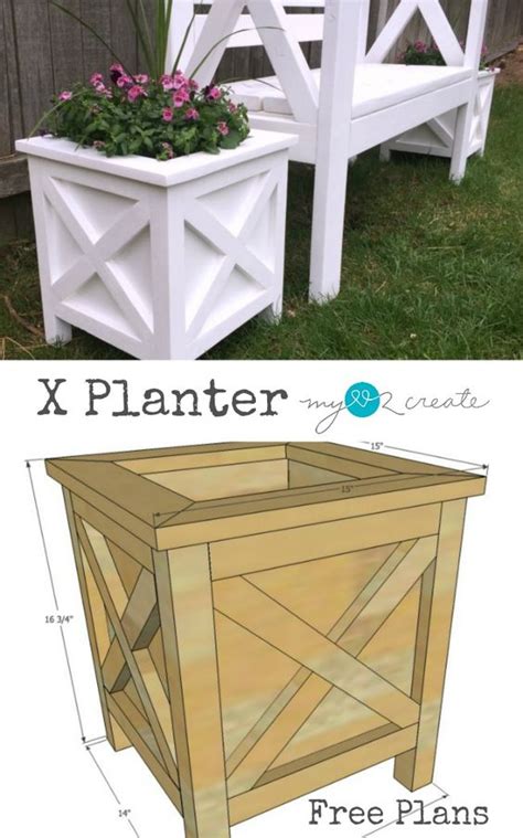 Make diy planter boxes with these free online plans. 30+ Creative DIY Wood and Pallet Planter Boxes To Style Up ...