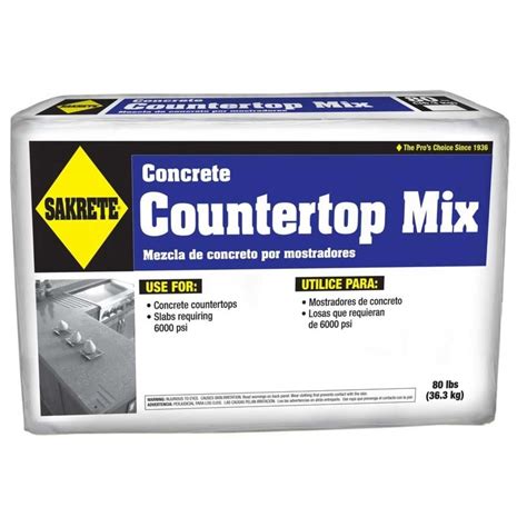 Shop Sakrete Countertop 80 Lb High Strength Concrete Mix At