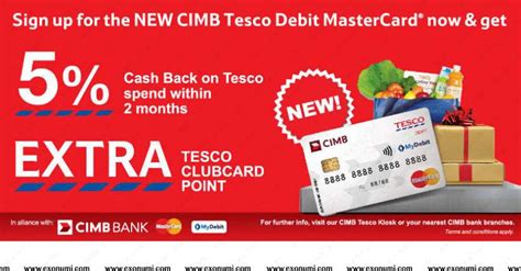 Cimb Bank Tesco Debit Card With Mydebit Logo 2016