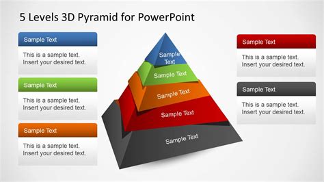 Levels D Pyramid Template For Powerpoint