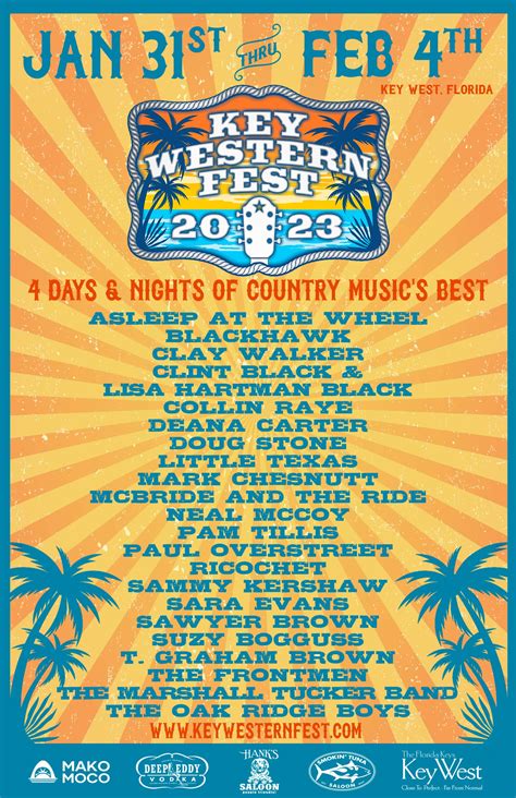 High Resolution Key Western Fest 2023 Tickets