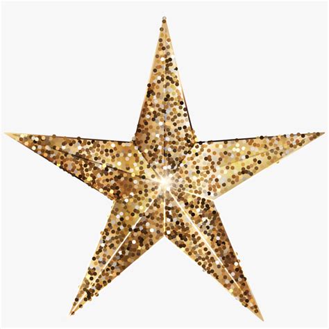 Golden Deco Star Png Clip Art Image Clip Art Gold Glitter Star