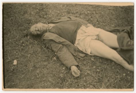 Close Up Of The Corpse Of An Ss Guard Who Was Killed Shortly After