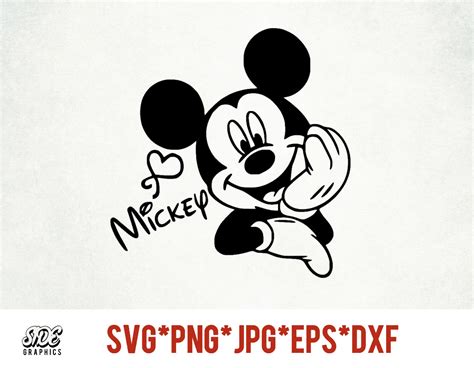 Mickey Autograph Instant Download Digital File Svg Png Eps Etsy