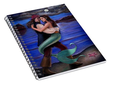 Mermaid And Pirates Caribbean Love Spiral Notebook For Sale By Sue