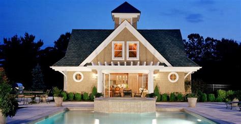 35 Swoon Worthy Pool Houses To Daydream About Craftsman House Plans