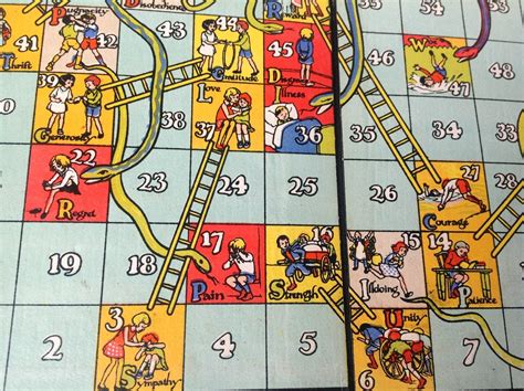 100 squares full of traps and tricks…roll the dice and try your luck! Vintage Jane: Snakes and Ladders