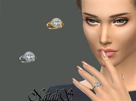 Double Halo Diamond Engagement Ring For Left Hand Found In Tsr