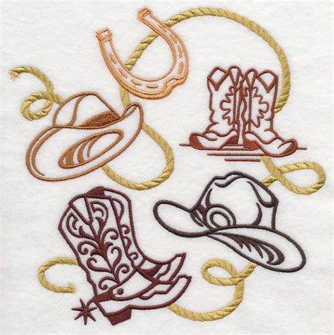 Cowboy Classic Machine Embroidery Designs Cowboy Embroidery Machine