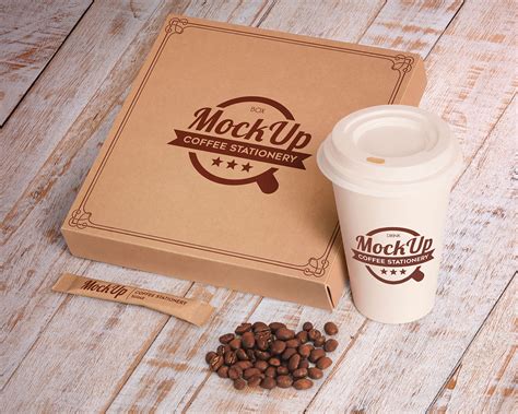 pizza box packaging coffee cup stationery mockup psd files good mockups
