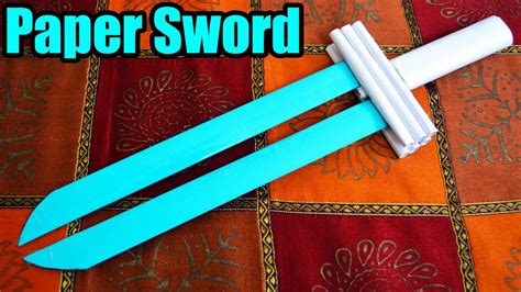 How To Make A Paper Sword Tutorial Youtube